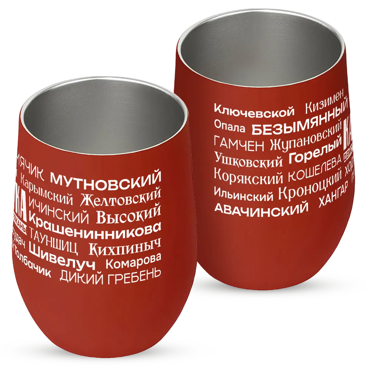 Термокружка Touch Действующие вулканы, красная